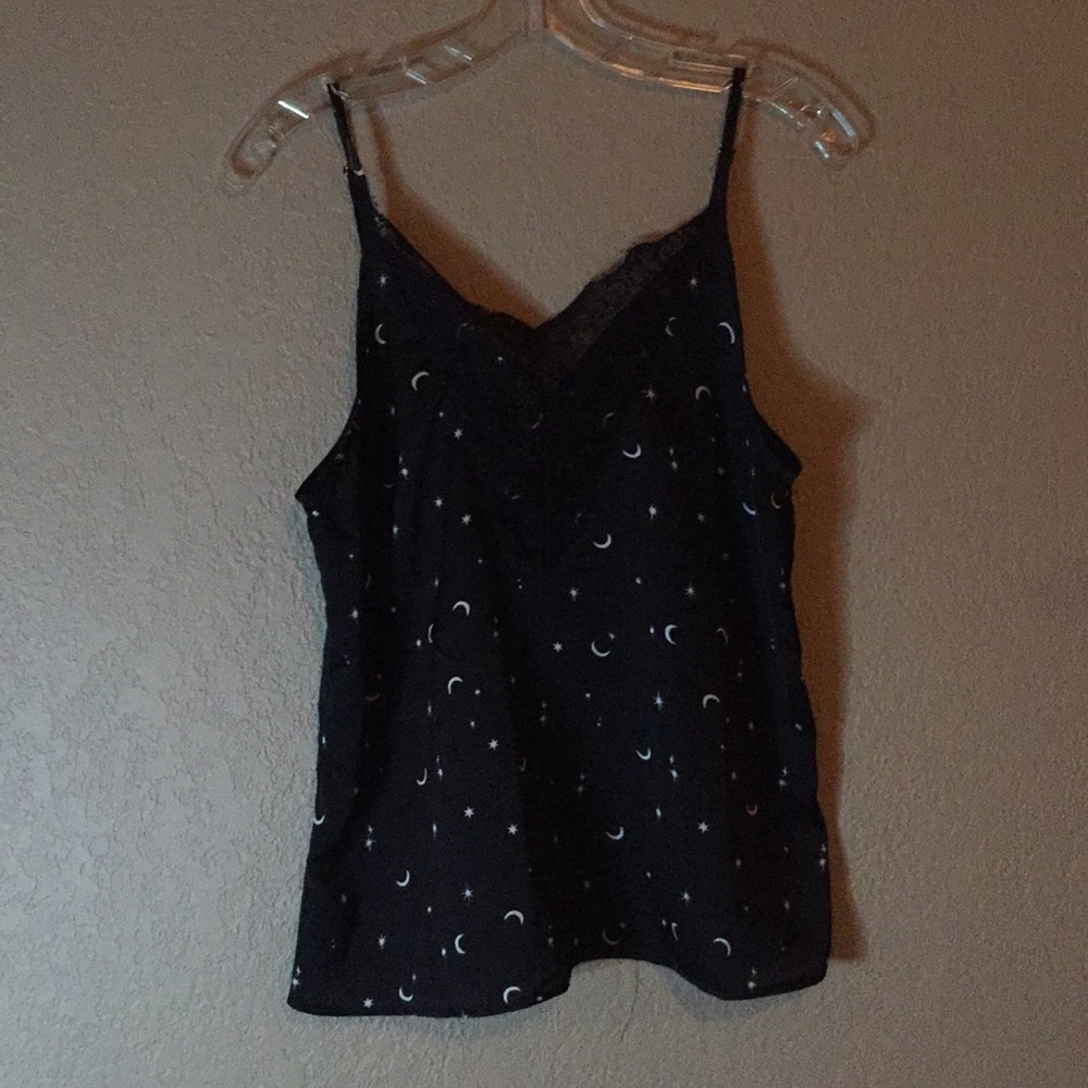 Black stars and moons top